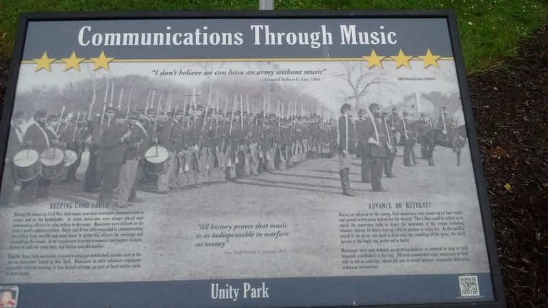 Communications Through Music Marker. Click for full size. Communications Through Music Marker image. Click for full size.