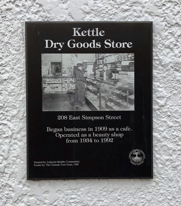 Kettle Dry Goods Store Marker image. Click for full size.