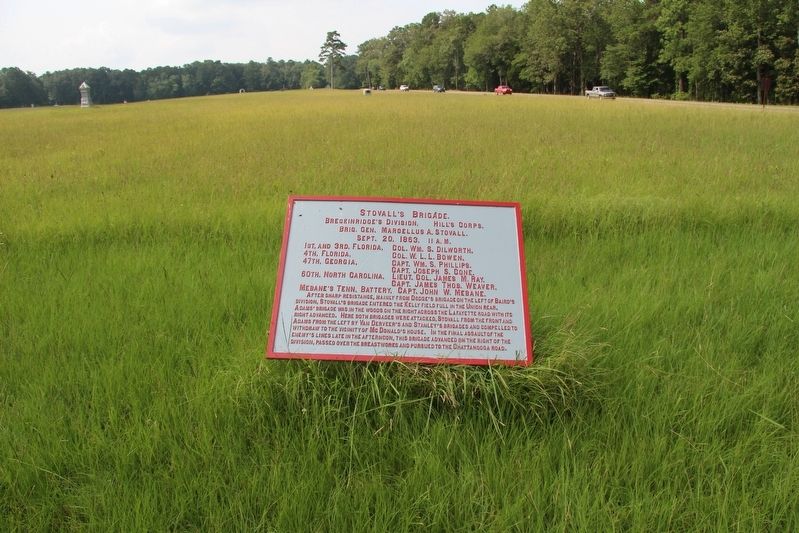 Stovall's Brigade Marker image. Click for full size.
