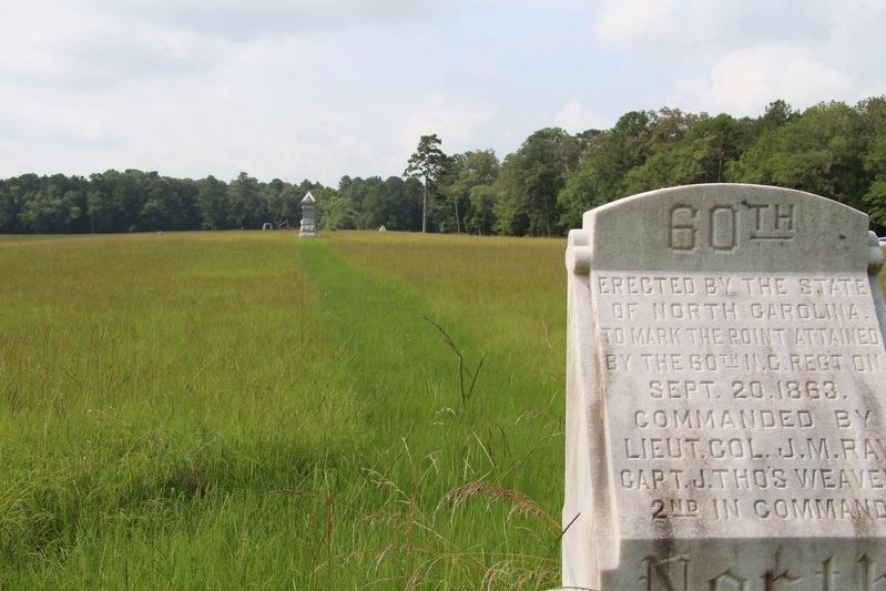 60th North Carolina Infantry Marker image. Click for full size.