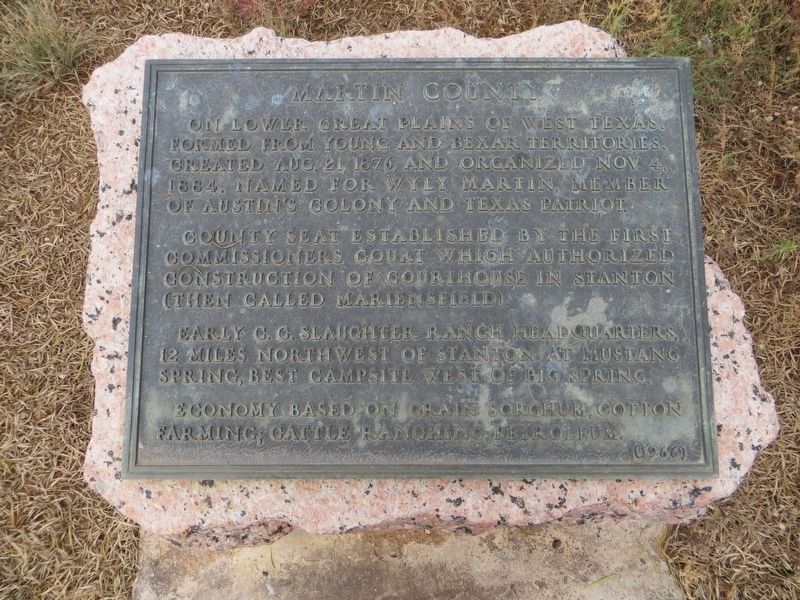 Martin County Marker image. Click for full size.