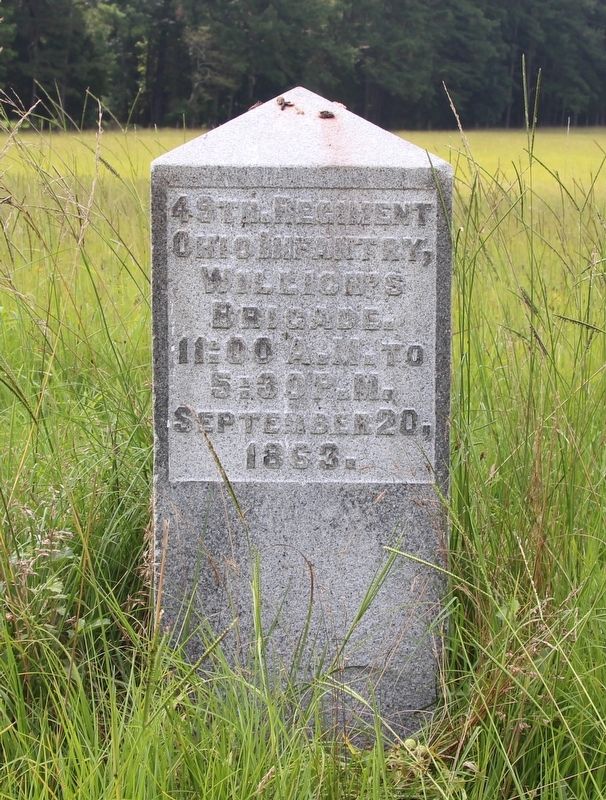 49th Ohio Infantry Marker. Click for full size. 49th Ohio Infantry Marker image. Click for full size.