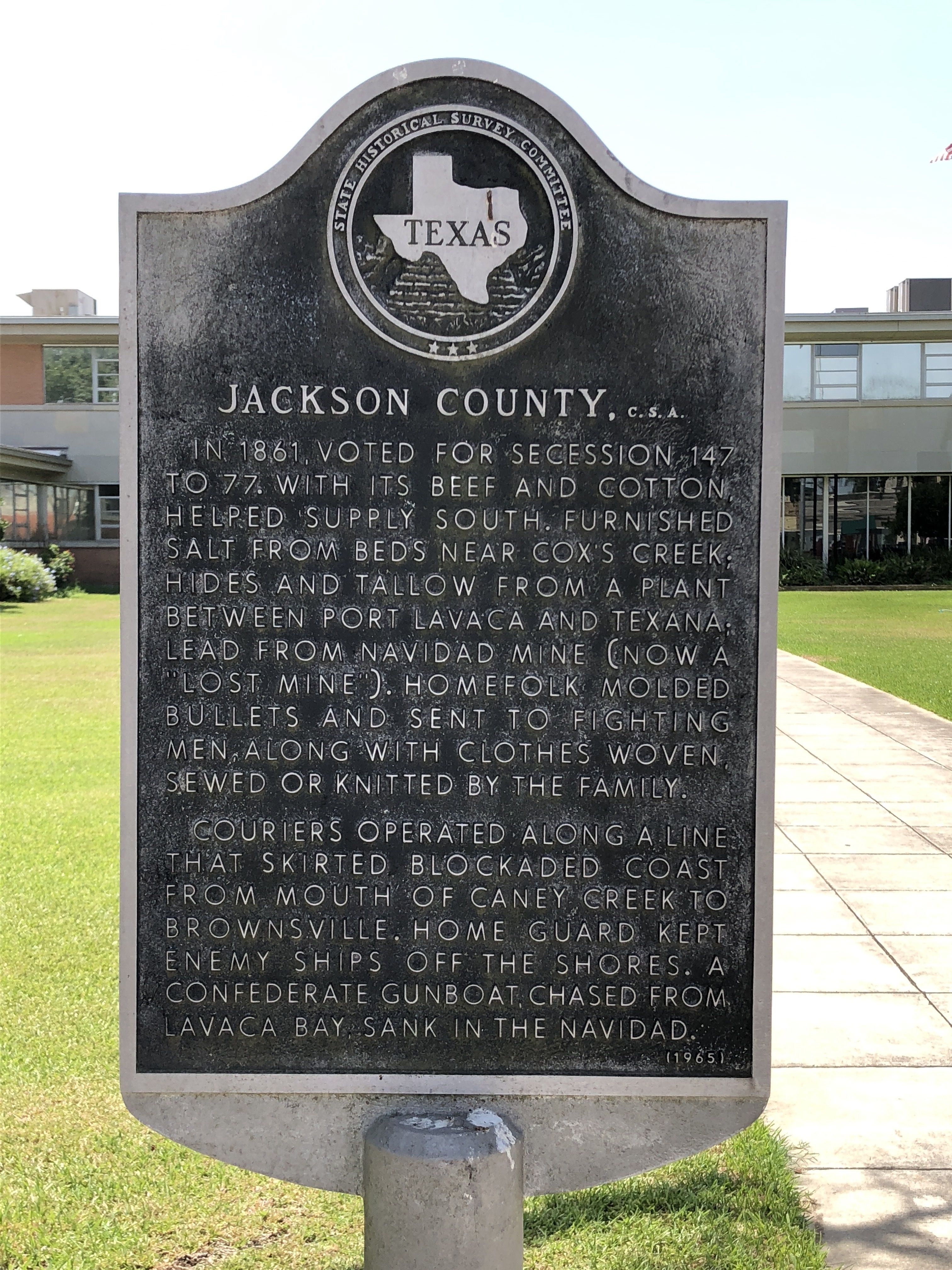 Jackson County, C.S.A. Marker