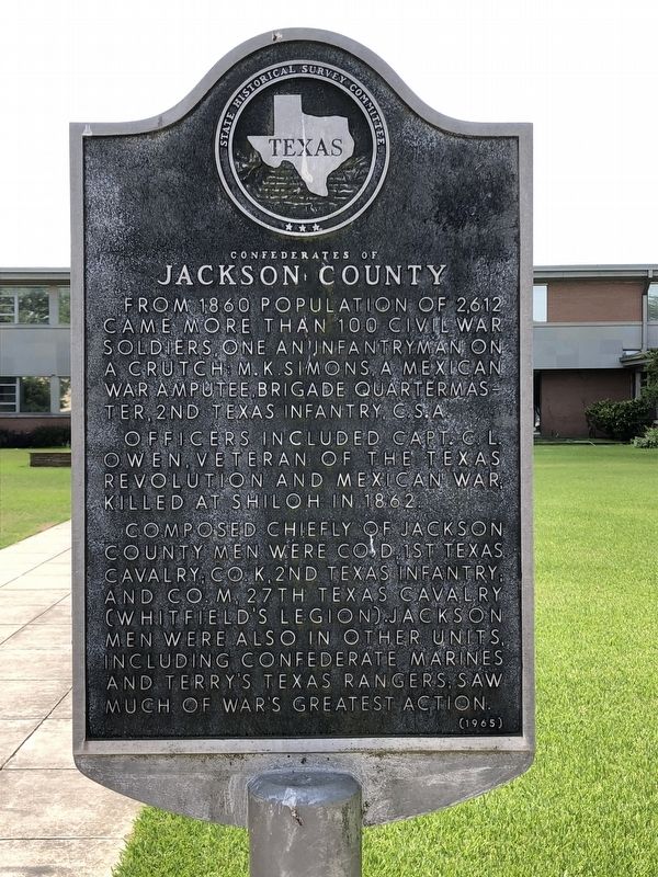 Confederates of Jackson County Marker. Click for full size. Confederates of Jackson County Marker image. Click for full size.