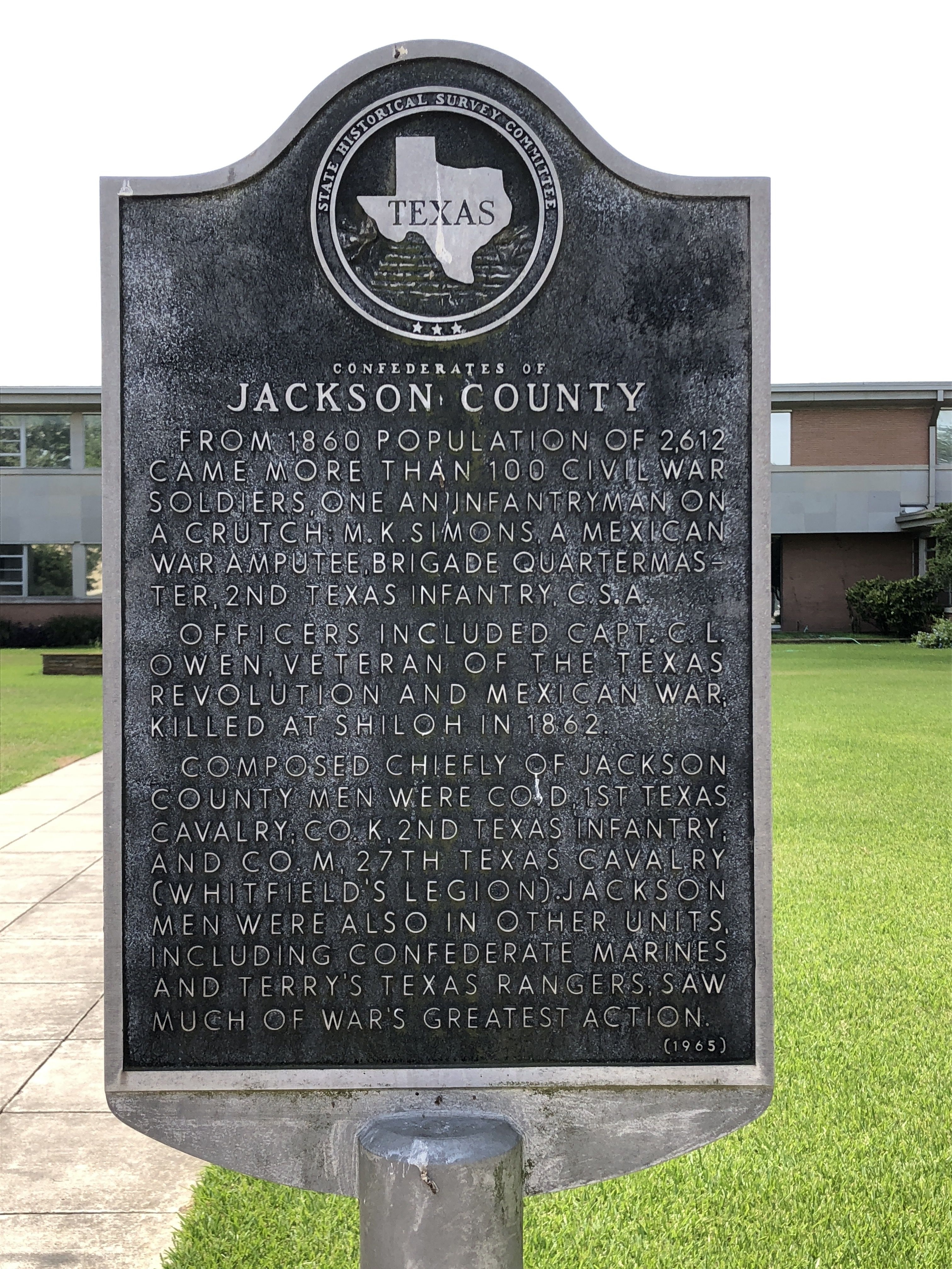 Confederates of Jackson County Marker