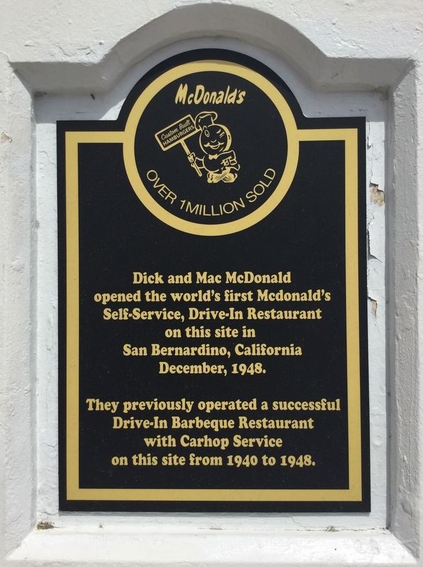World’s First McDonald’s Marker. Click for full size. World’s First McDonald’s Marker image. Click for full size.