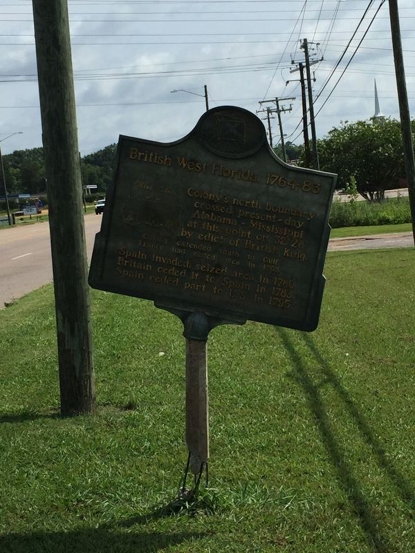 British West Florida, 1764-83 Marker. Click for full size. British West Florida, 1764-83 Marker image. Click for full size.