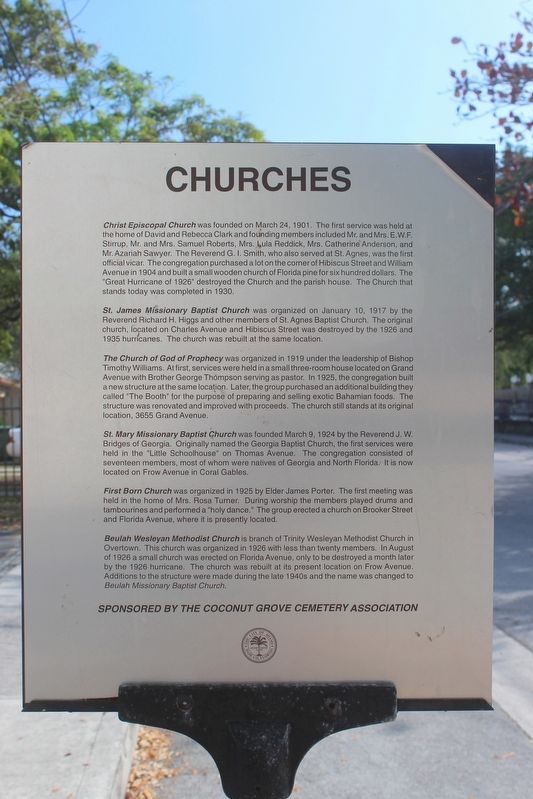 Churches Marker-Side 2 image. Click for full size.