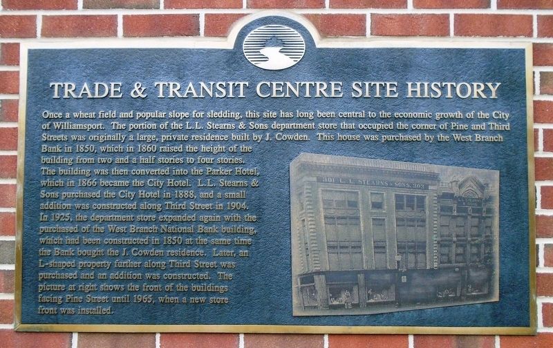 Trade & Transit Centre Site History Marker image. Click for full size.