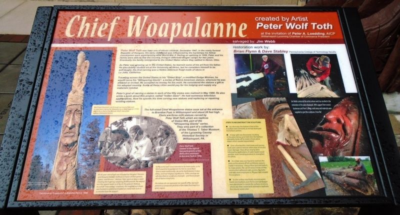 Chief Woapalanne Marker. Click for full size. Chief Woapalanne Marker image. Click for full size.