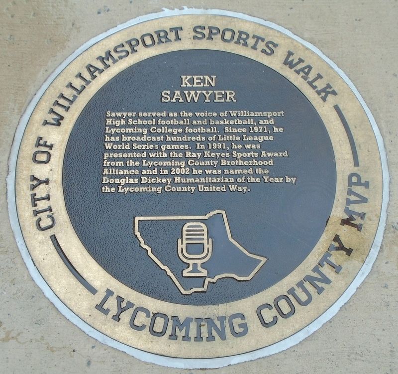Ken Sawyer Marker. Click for full size. Ken Sawyer Marker image. Click for full size.