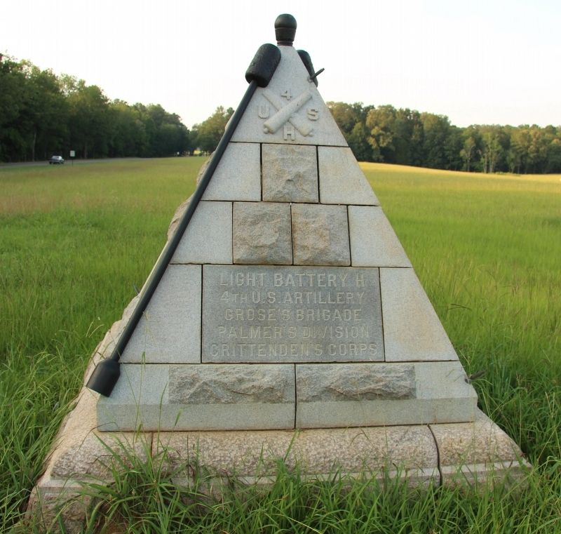 Battery H, 4th U.S. Artillery Marker image. Click for full size.