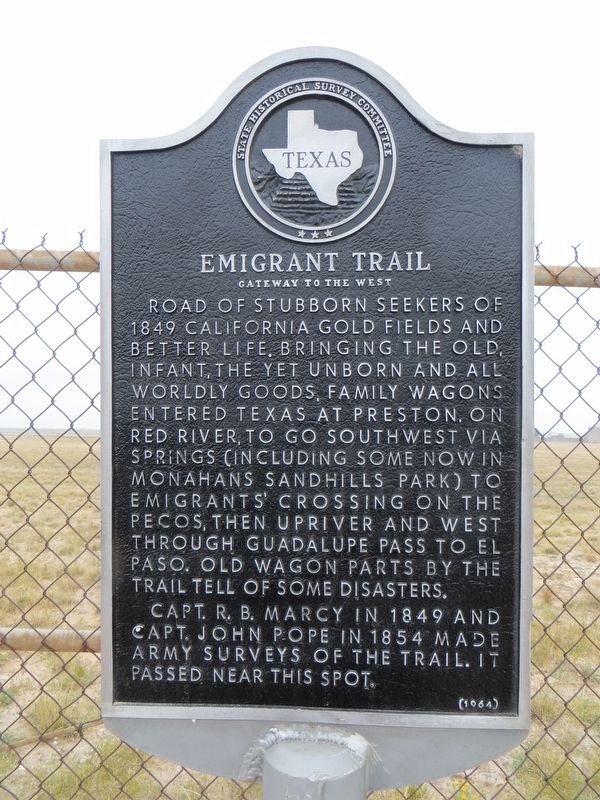 Emigrant Trail Marker image. Click for full size.