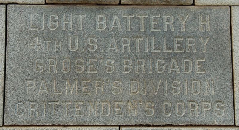 Battery H, 4th U.S. Artillery Marker image. Click for full size.