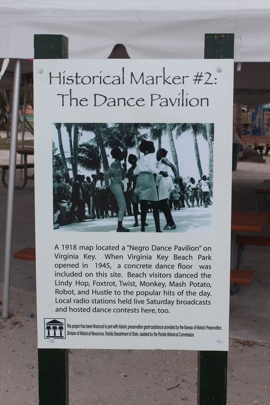Historical Marker #2 Dance Pavilion Marker image. Click for full size.