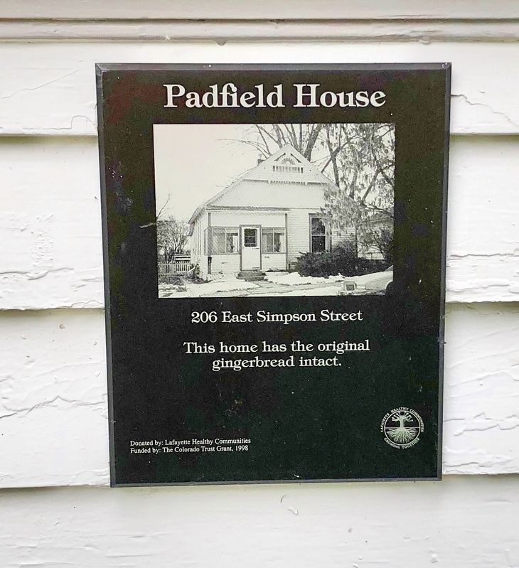 Padfield House Marker image. Click for full size.