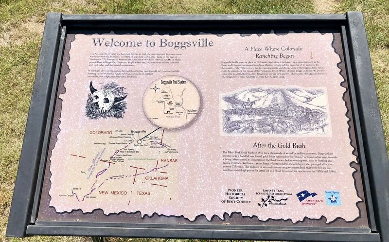 Welcome to Boggsville Marker image. Click for full size.