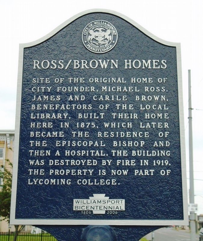 Ross/Brown Homes Marker image. Click for full size.