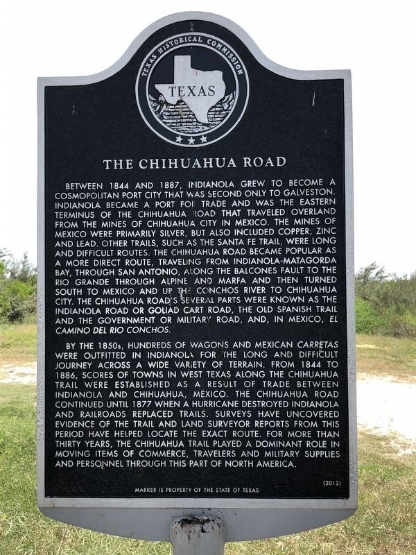 The Chihuahua Road Marker image. Click for full size.