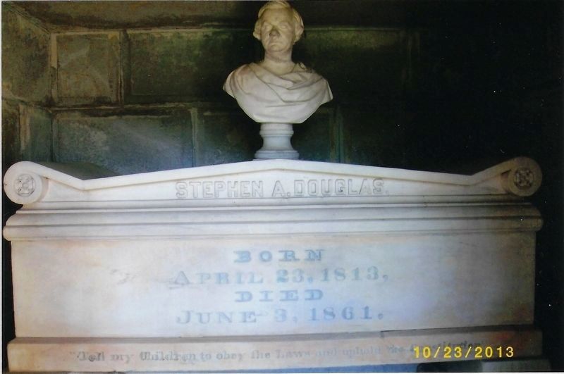 Stephen A. Douglas Tomb. Click for full size. Stephen A. Douglas Tomb image. Click for full size.