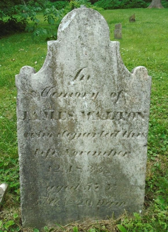 Old Walton Cemetery - James Walton Grave Marker image. Click for full size.