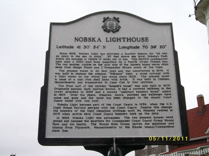 Nobska Lighthouse Marker image. Click for full size.