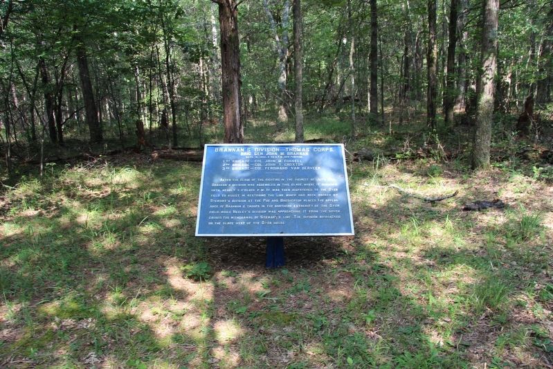Brannan's Division Marker. Click for full size. Brannan's Division Marker image. Click for full size.