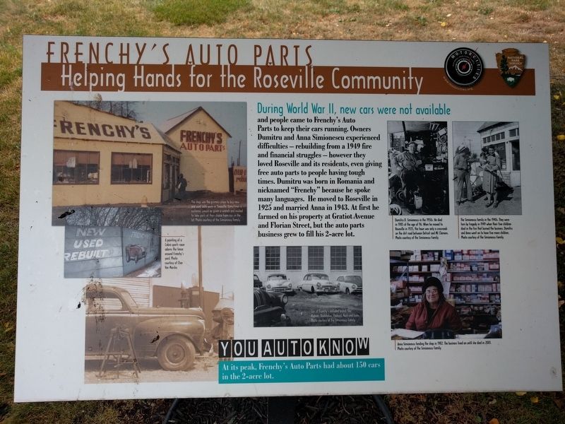 Frenchy's Auto Parts Marker. Click for full size. Frenchy's Auto Parts Marker image. Click for full size.