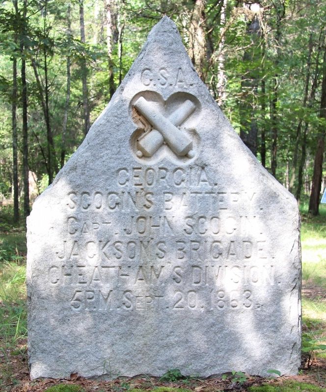 Scogin's Georgia Battery Marker image. Click for full size.