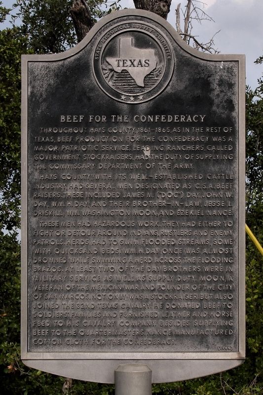 Beef for the Confederacy Marker. Click for full size. Beef for the Confederacy Marker image. Click for full size.