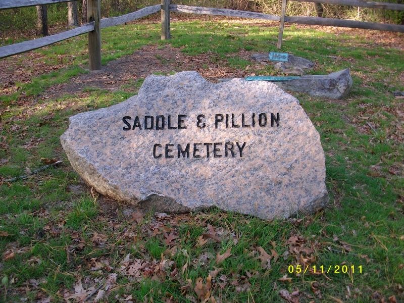 Saddle & Pillion Cemetery Marker image. Click for full size.