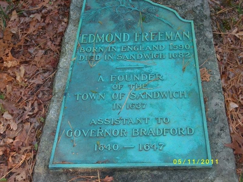 Edmund Freeman Grave image. Click for full size.