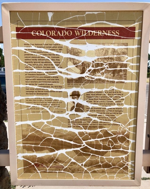 Colorado Wilderness Marker image. Click for full size.