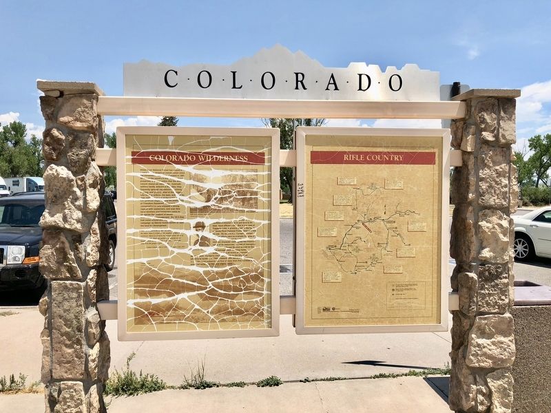 Colorado Wilderness / Rifle Country Markers image. Click for full size.