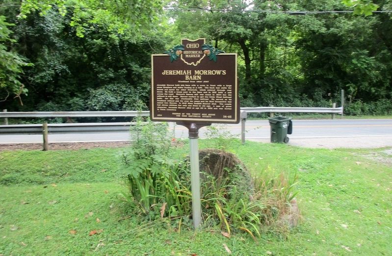 Jeremiah Morrow's Barn Marker. Click for full size. Jeremiah Morrow's Barn Marker image. Click for full size.