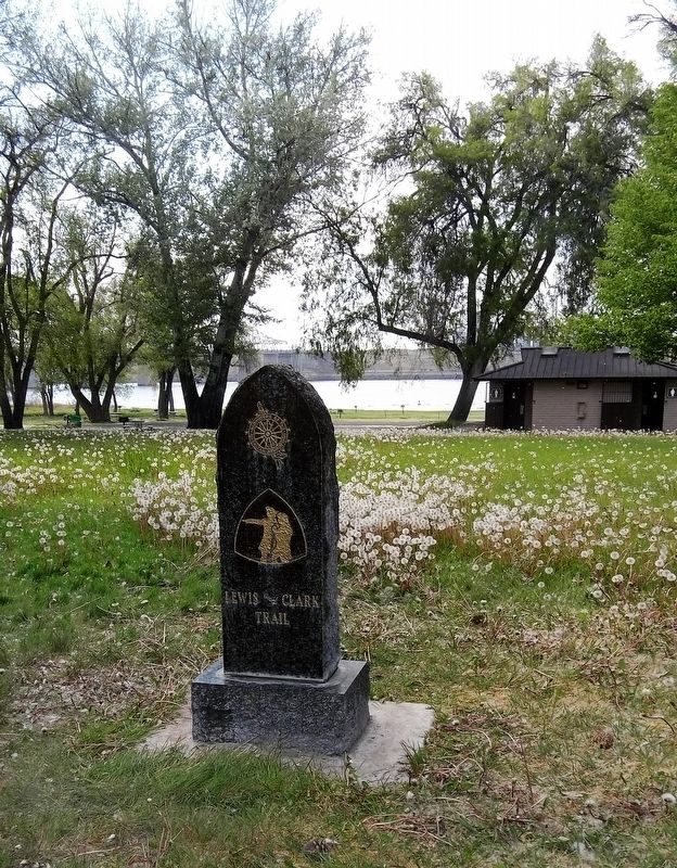 Lewis and Clark Trail Marker. Click for full size. Lewis and Clark Trail Marker image. Click for full size.