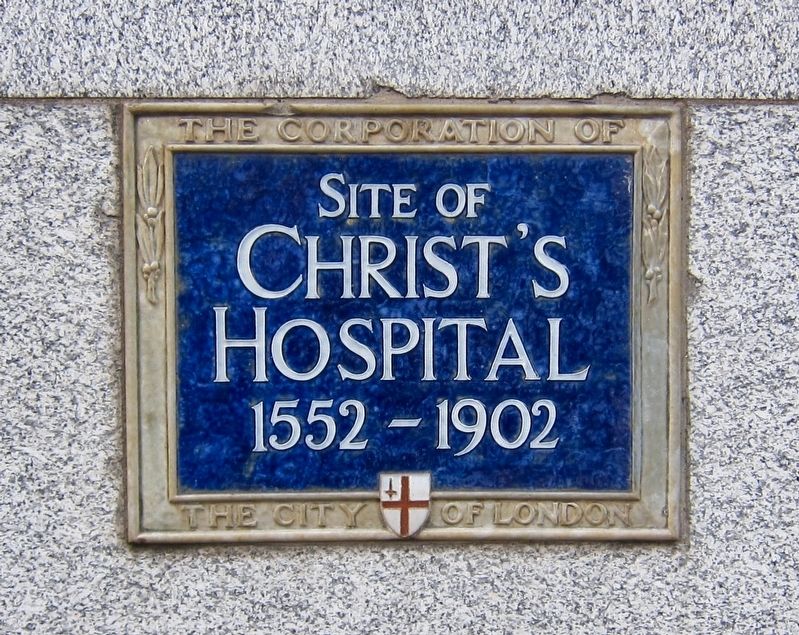 Christ's Hospital Marker. Click for full size. Christ's Hospital Marker image. Click for full size.