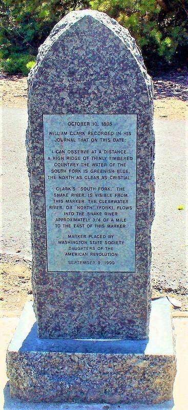 Lewis and Clark Marker (Front) image. Click for full size.