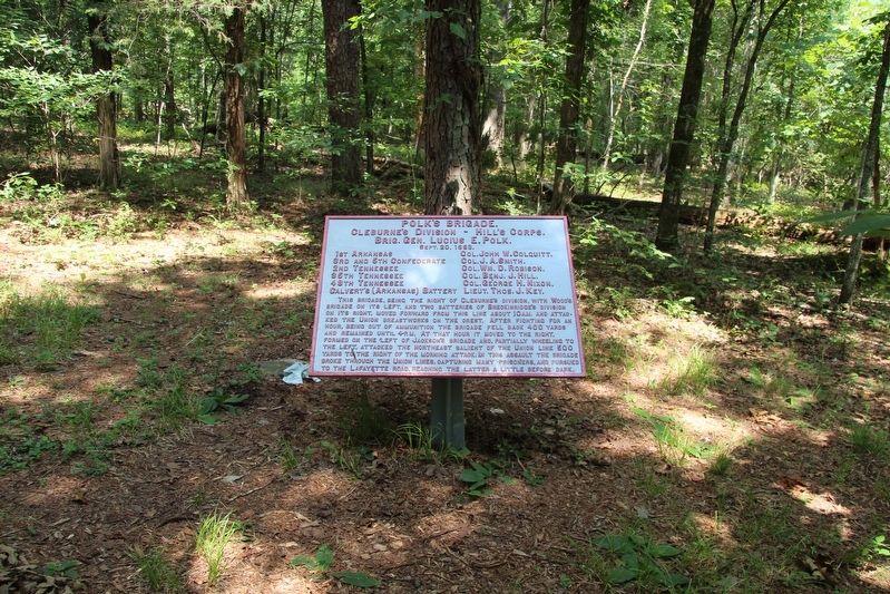Polk's Brigade Marker image. Click for full size.