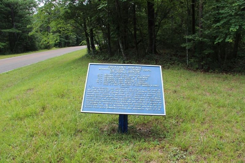 Croxton's Brigade Marker. Click for full size. Croxton's Brigade Marker image. Click for full size.