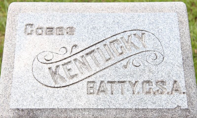 Cobb's Kentucky Battery (CSA) Marker image. Click for full size.