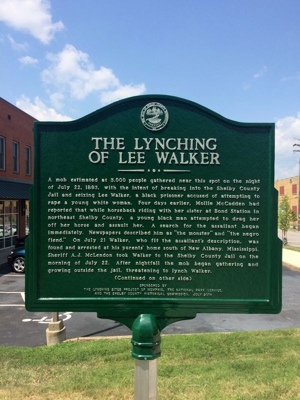The Lynching of Lee Walker Marker image. Click for full size.
