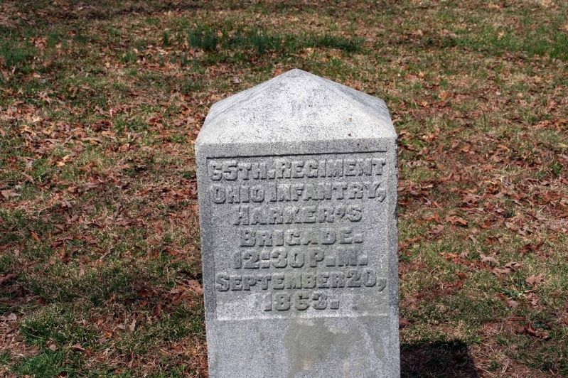 65th Ohio Infantry Regiment Marker Marker image. Click for full size.
