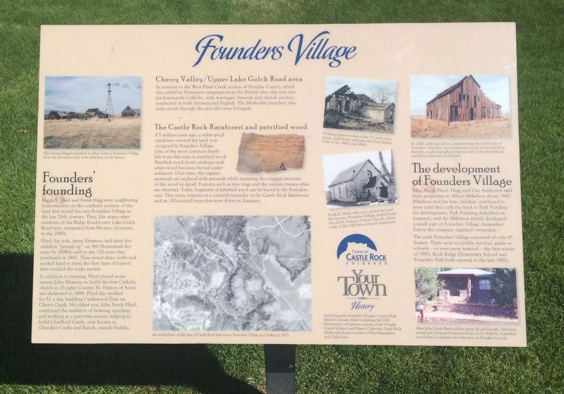 Founders Village Marker image. Click for full size.
