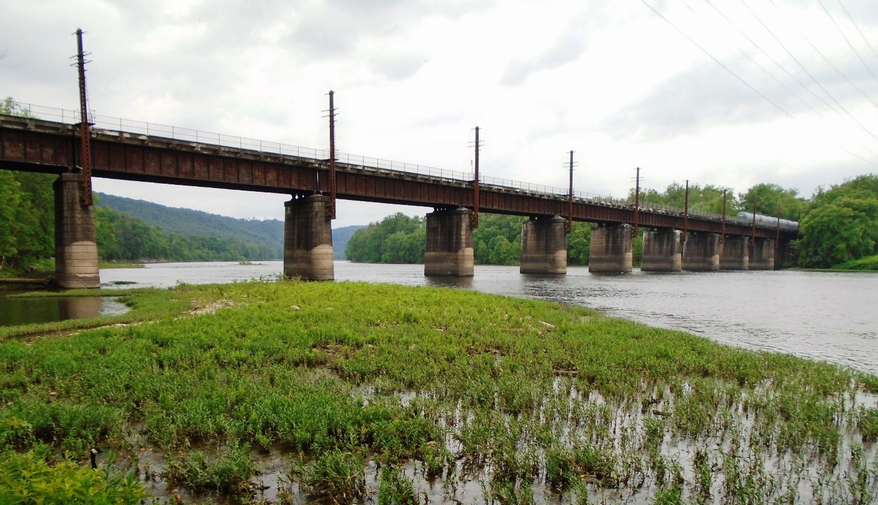 Former Reading Railroad Bridge Over The Susquehanna River. Click for full size. Former Reading Railroad Bridge Over The Susquehanna River image. Click for full size.