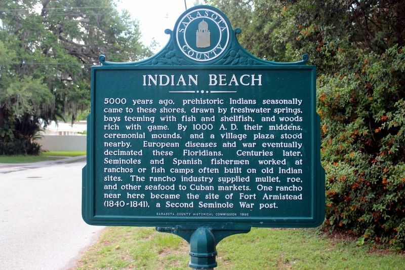 Indian Beach Marker-Side 1. Click for full size. Indian Beach Marker-Side 1 image. Click for full size.