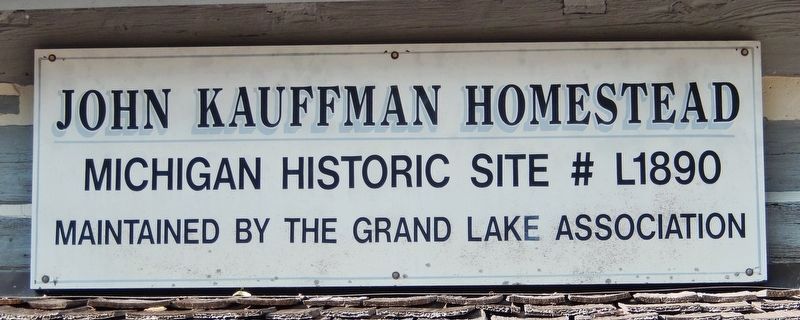 John Kauffman Homestead Sign image. Click for full size.