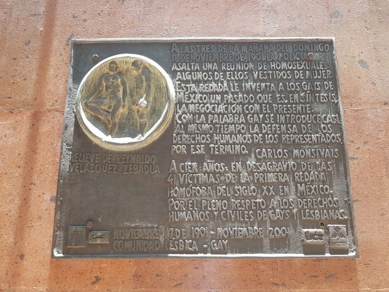First Mass Arrest of Gays in Mexico Marker image. Click for full size.