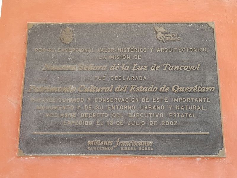 An additional marker to the right of the Mission Church at Tancoyol. Click for full size. An additional marker to the right of the Mission Church at Tancoyol image. Click for full size.