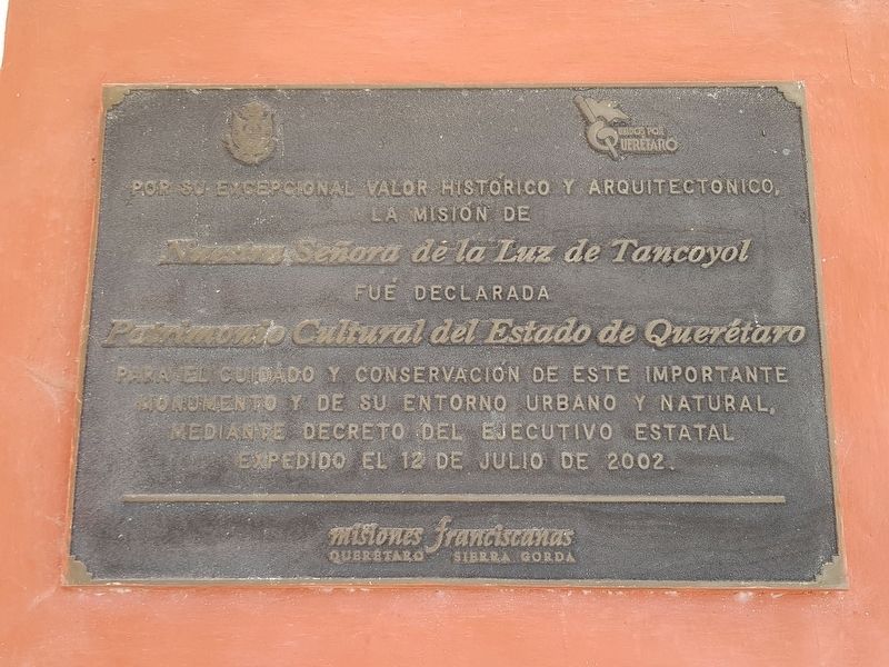 An additional marker to the right of the Mission Church at Tancoyol image. Click for full size.